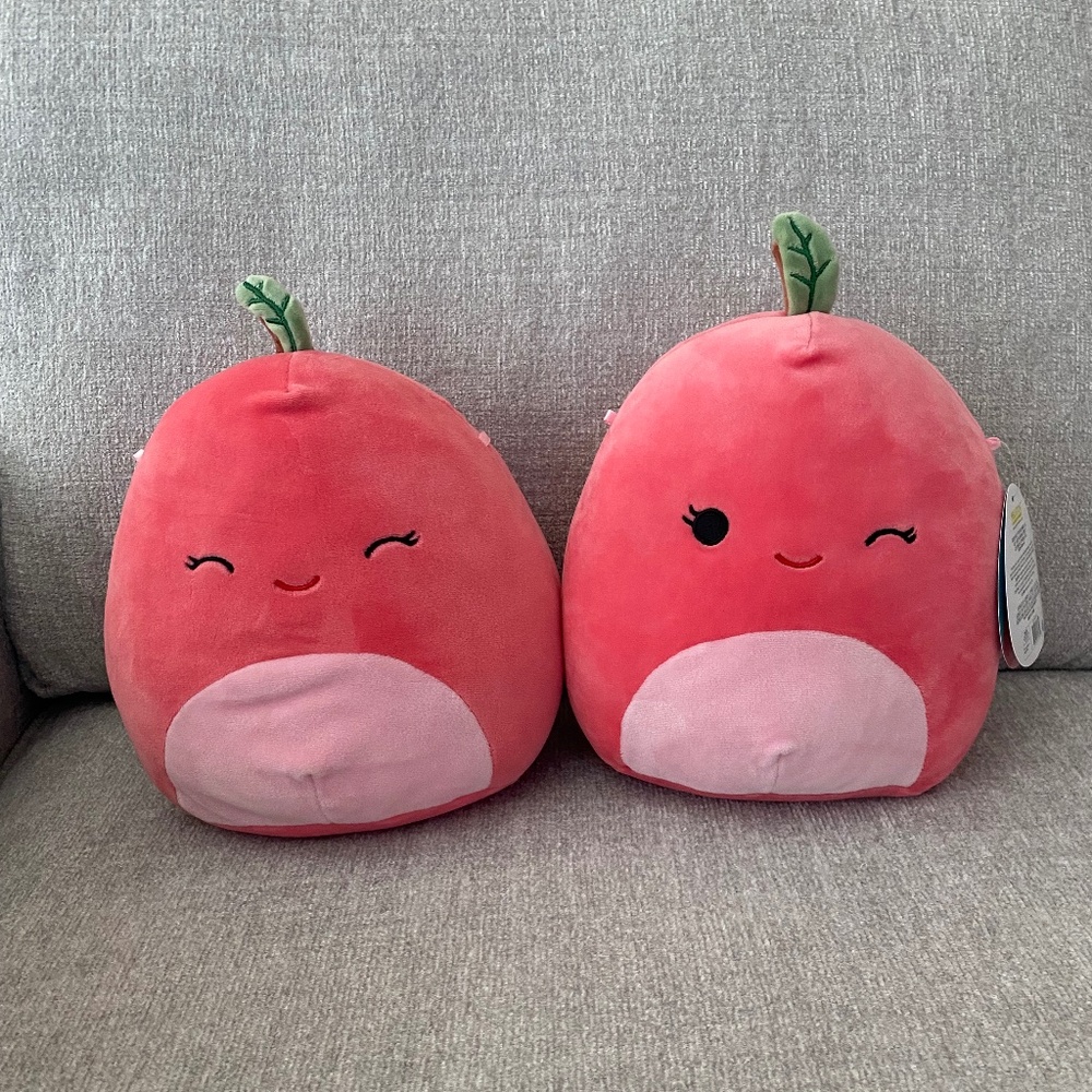 Squishmallows Cherry Pair 2 Pack Set 8” Walgreens Exclusive